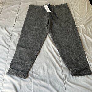 Sunsea Womens Silk Linen Wool Houndstooth Knit Pants Black Size 2 New $560